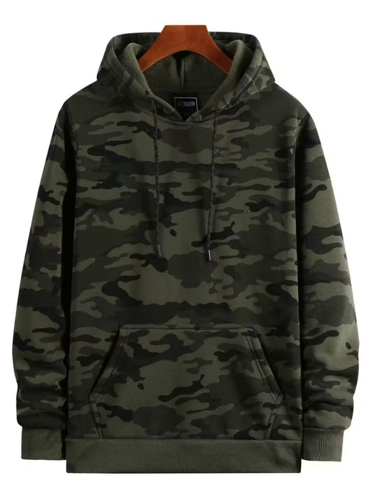 Fionn | Camouflage Hooded Fleece Pullover