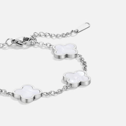 Silver Clover Bracelet