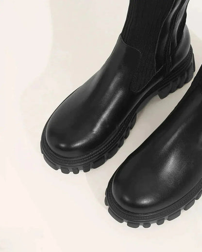 Clara | Knee High Knitted Boots