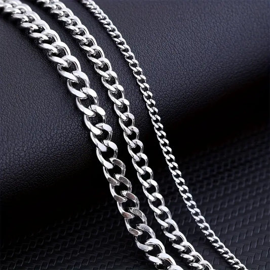 Minimalist Men's Cuban Chain Necklace
