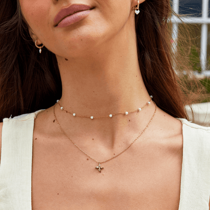 Elowyn Crystal Petal Necklace