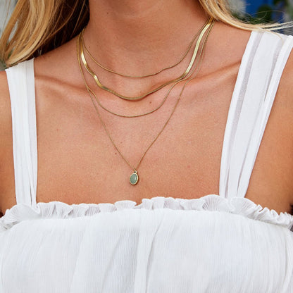 Green Aventurine Pendant Necklace