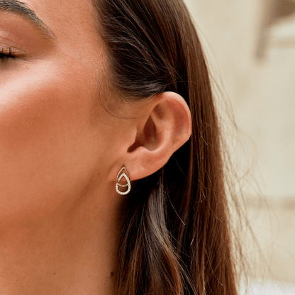 Mara Teardrop Link Earrings