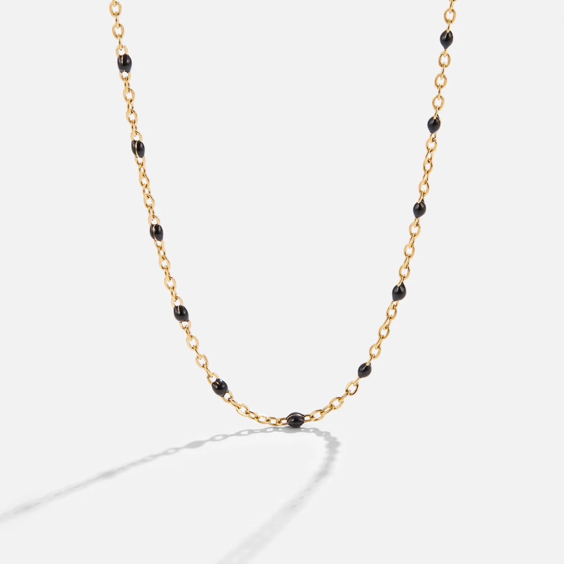 Free Mila Black Bead Necklace