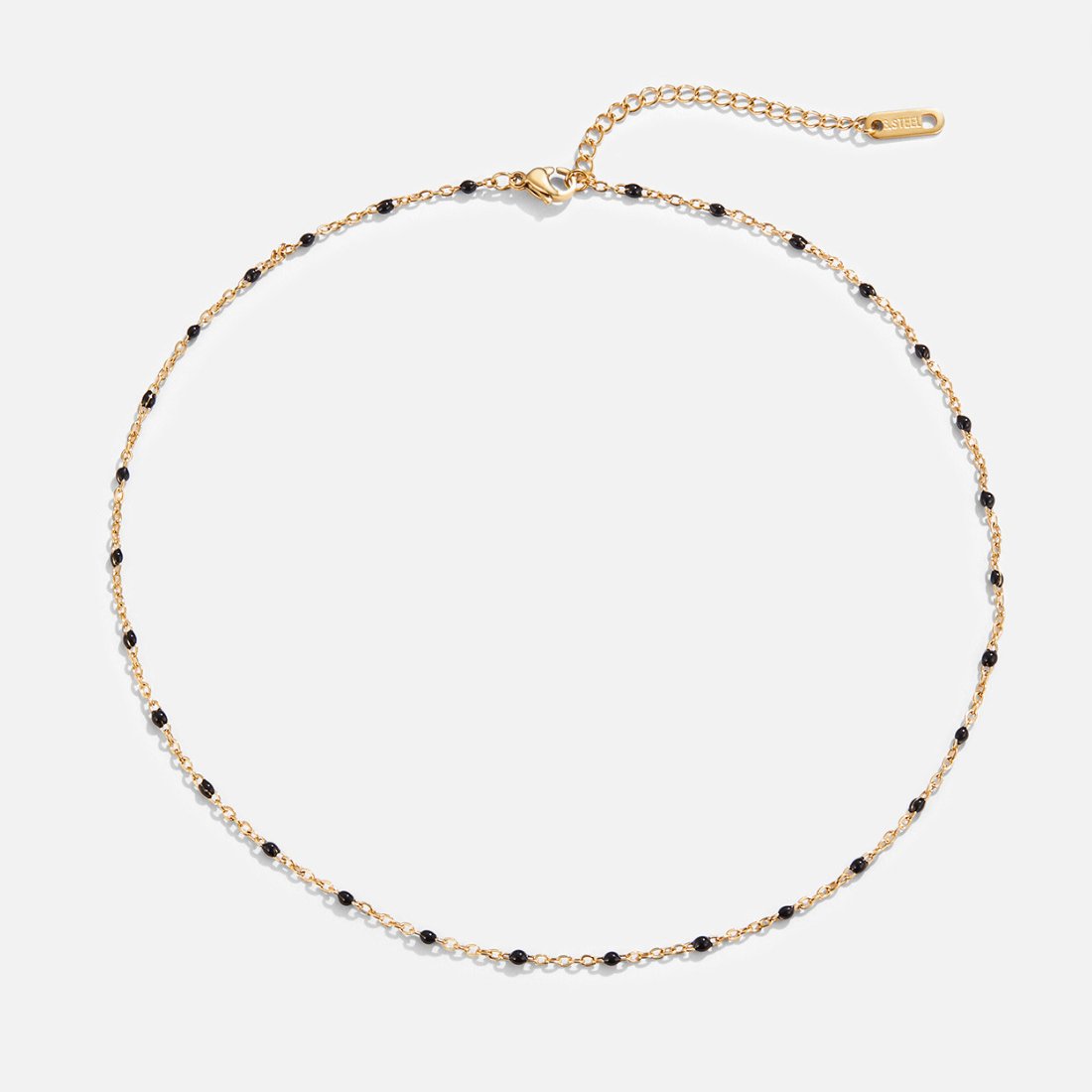 Free Mila Black Bead Necklace
