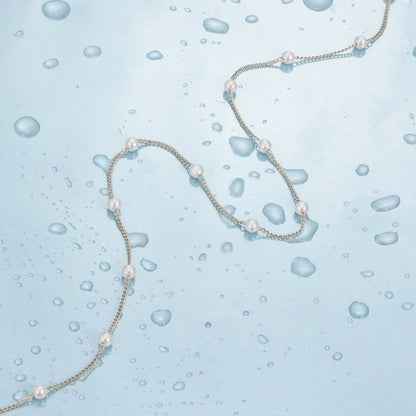 Nura Pearl Silver Necklace