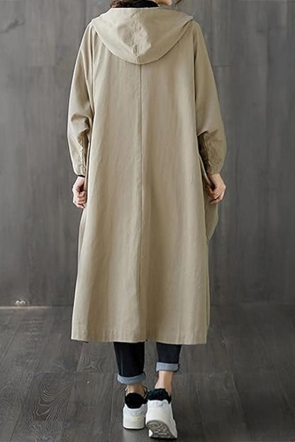 One Size Fits All Oversized Water Resistant Windbreaker Jacket