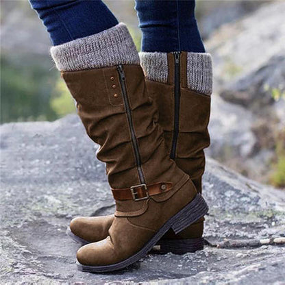 Tindra | Flat Heel Orthopedic  Zipper Boots