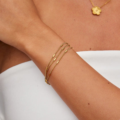Sabina Triple Layered Bracelet
