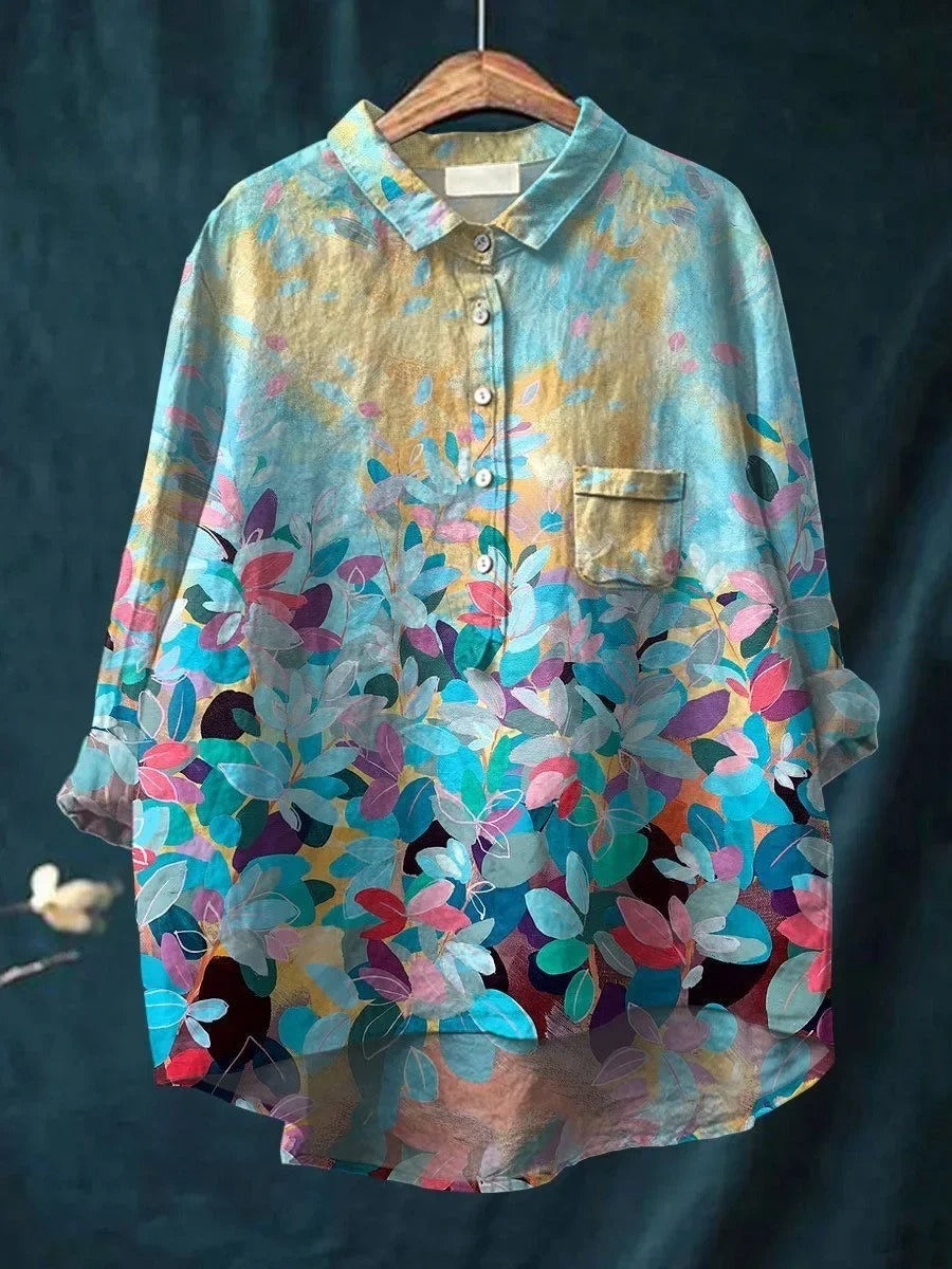 Kathrin - Linen Printed Shirt