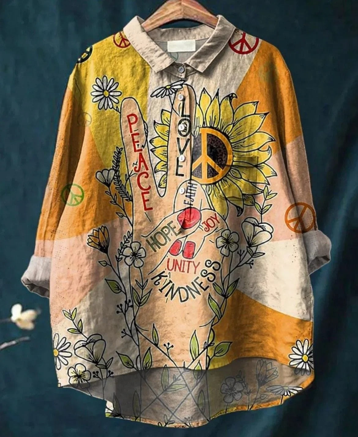 Kathrin - Linen Printed Shirt